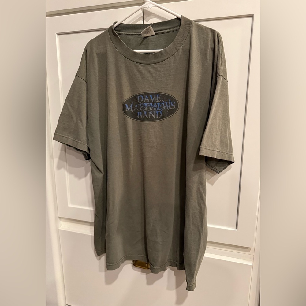 Vintage 1999 Dave Matthews Band Olive Green T-Shirt xxl